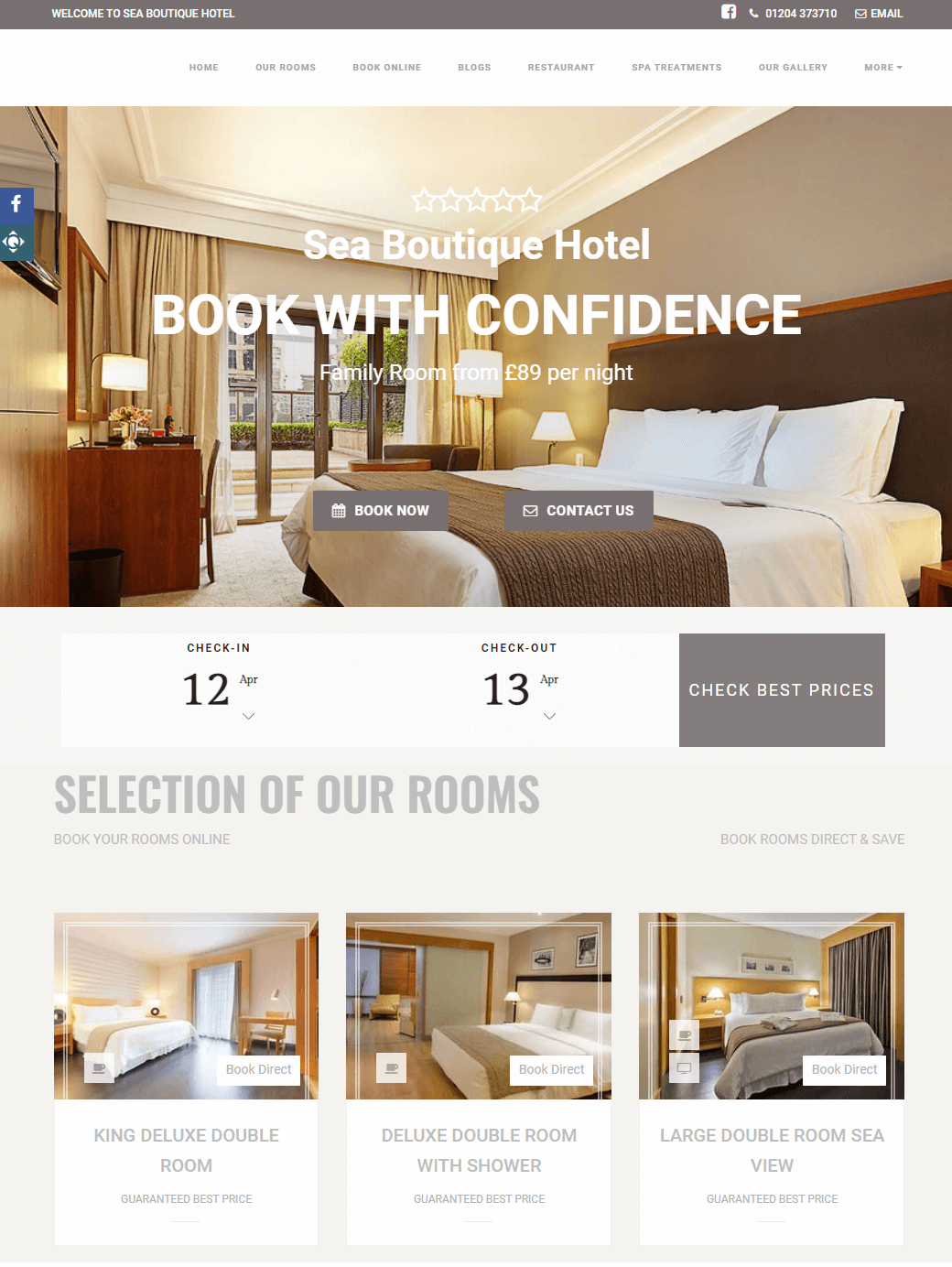 Website Design For Hotels, B&Bs & Campsites